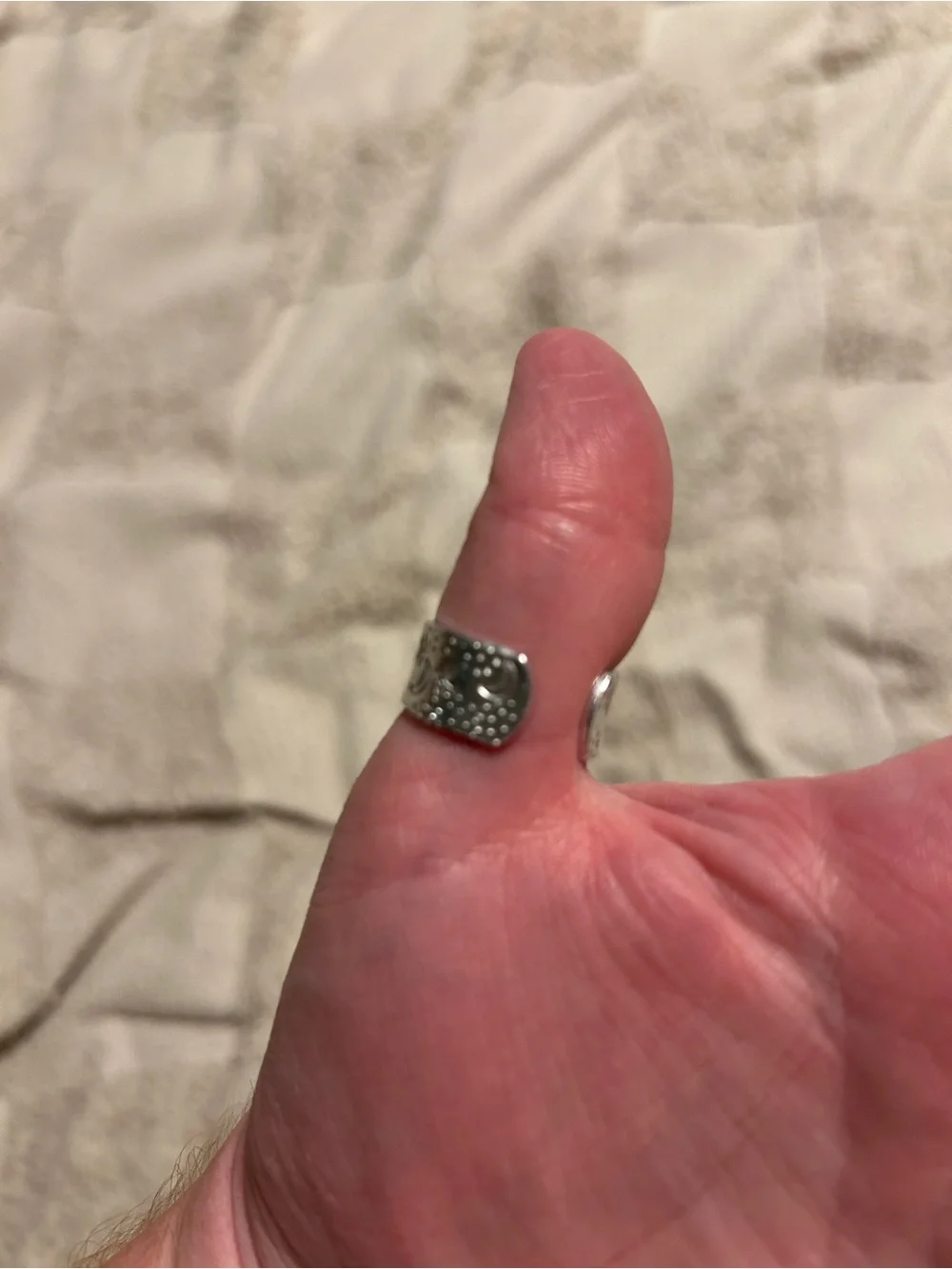 Boho Babe Handmade and Hand-Stamped Silver Statement Ring